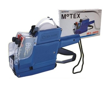 MOTEX MX-6600 ДВУХРЯДНАЯ ЭТИКЕТИРОВОЧНАЯ МАШИНА + ЧЕРНИЛА + ЭТИКЕТКИ