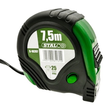 СТАЛКО Рулетка прорезиненная, 7,5 м х 25 мм
