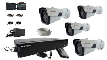 MONITORING CCTV ZESTAW KAMER 5MPx IR 60m + 2TB