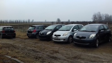 Toyota Yaris II, передняя стойка, крыша, переднее стекло