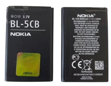 АККУМУЛЯТОР NOKIA BL-5CB C1-01 C1-02 1616 1100 1209 100 105 109 113 2330c 2600