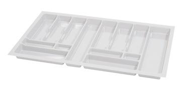 WKŁAD SZUFLADY NA SZTUĆCE ORGANIZER 90 CM BIAŁY