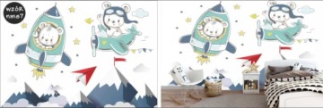 Детские наклейки на стенах