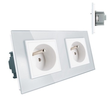 LIVOLO GNIAZDO WTYKOWE PODW. Z BOLCEM 2 X 230V B