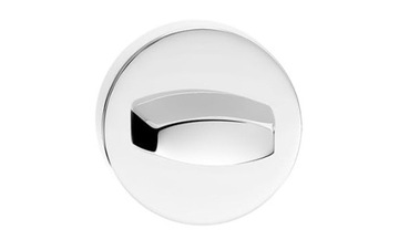 SZYLD DOLNY OKRĄGŁY CHROM BŁYSZCZĄCY BLOKADA WC