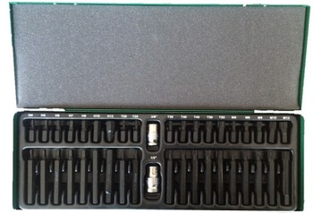 Набор бит HONITON, ключи шестигранные Torx шлицевые 40 элементов H4013