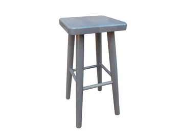 Taboret SZARY Krzesło Stołek 72cm Taborety KOLOR