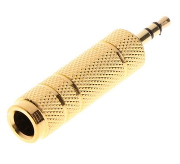 ADAPTER PRZEJŚCIÓWKA MINI JACK 6,3mm - 3,5mm