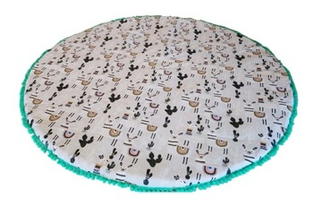 Mata okrągła ogrodowa plażowa do zabawy 150 cm