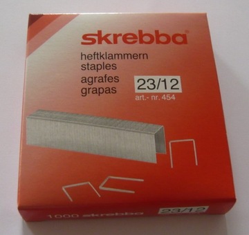 ZSZYWKI MOCNE 23/12 (1000szt.) SKREBBA NIEMIECKIE