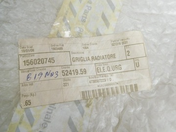 MASKA MŘÍŽKA CHLADIČŮ ALFA ROMEO 166 156020745
