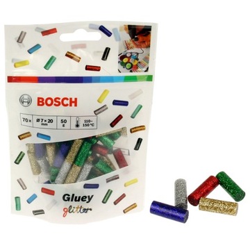 BOSCH GLUEY brokatowe sztyfty kleju 70 sztuk