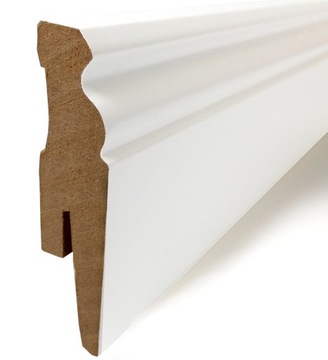 10 LISTWA PRZYPODŁOGOWA FORMATOWANA MDF BIAŁA 240
