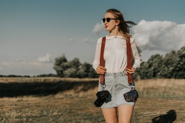 ФОТОГРАФИЧЕСКАЯ КОЖАНАЯ КОРИЧНЕВАЯ РЕМНЯ 4.2 ГРАВИРОВКА