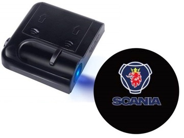 ŚWIATŁA LED POWITALNE LOGO SCANIA BEZPRZEWODOWE 3D