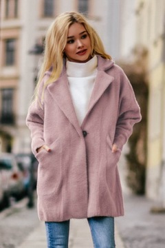 Короткое пальто-свитер из альпаки