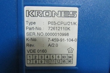 Контроллер KRONES P03-CPU/21/K