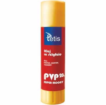 Клей-олівець Tetis 20 г PVP супер міцний BG100-F