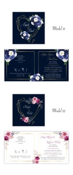 СВАДЕБНЫЕ ПРИГЛАШЕНИЯ, Свадьба, Элегантное Сердце