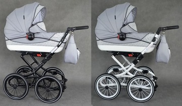 КЛАССИЧЕСКАЯ МНОГОФУНКЦИОНАЛЬНАЯ ДЕТСКАЯ КОЛЯСКА 3В1 РЕТРО VIKO