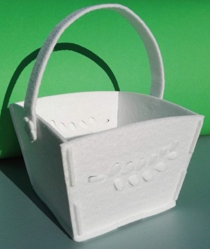 Декор-корзина для пасхальной корзины из фетра, 1 шт.