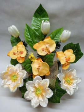 Цветы на могилу STROIK искусственная композиция MISCELLANEOUS