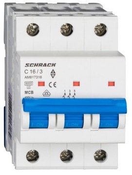 Wyłącznik nadprądowy Schrack AM617316