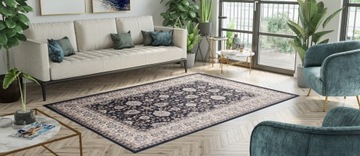 ТРАДИЦИОННЫЙ КОВЕР 180x250 ТОЛСТЫЙ СЕРЫЙ МЯГКИЙ КОВЕР