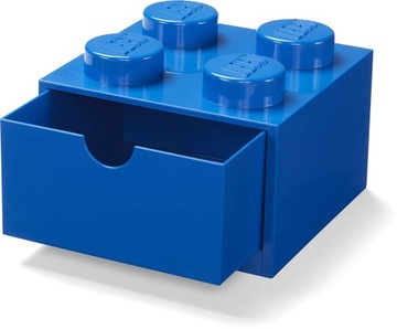 LEGO POJEMNIK KLOCEK 4 SZUFLADA NIEBIESKI BIURKO