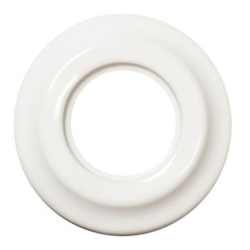 Ramka ceramiczna pojedyncza do włącznika światła ANTICA retro biała 1