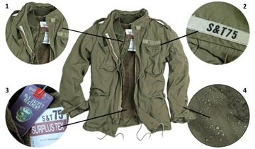 KURTKA M65 REGIMENT 3w1 PARKA ASG GIANT SURPLUS M