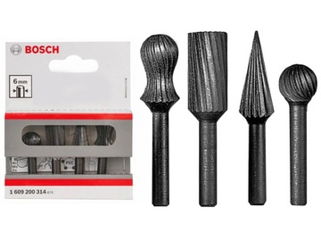 BOSCH zestaw tarniki frezy do metalu 4 sztuk