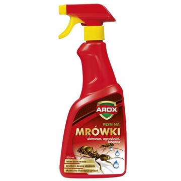 Płyn owadobójczy na mrówki faraonki spray oprysk AROX 0,5L