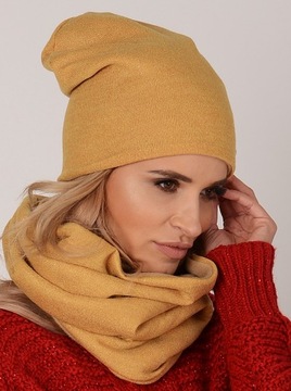 ПОЛЬСКИЙ КОМПЛЕКТ ШАПКА + ЮБКА Шаль Туннель ШАРФ K4