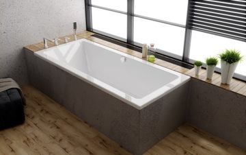 WANNA PROSTOKĄTNA RIHO LUSSO 180x80 BA98 + NOGI