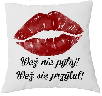 PODUSZKA PREZENT WALENTYNKI! DUŻA 40x40cm!!