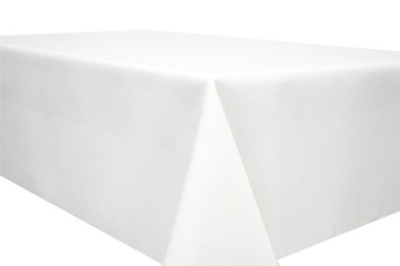 OBRUS PLAMOODPORNY 130x220 BIAŁY PRODUKCJA POLSKA