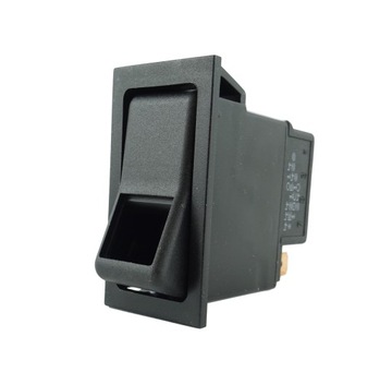 Стеклянная табличка с символом: аварийное освещение, красная.