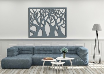 АЖУРНОЕ 3D ДЕКОРАТИВНОЕ ПАННО, ДЕРЕВЬЯ, 50 х 69 см