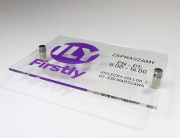 вывеска, оргстекло, информация о компании, УФ печать, А5