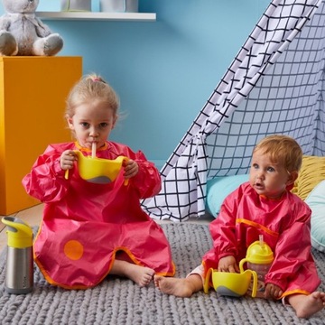 B.BOX Fartuszek wodoodporny śliniak z rękawami 2l+