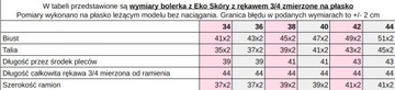 BOLERKO Marynarka Złota EKO SKÓRA 34-44 tu 40