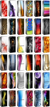 Абстрактная наклейка на весь холодильник размера XXL, множество рисунков.