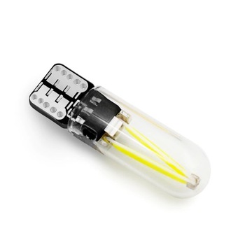 СВЕТОДИОДНАЯ ЛАМПА НА НИТИ COB W5W T10 12V 24V БЕЛАЯ