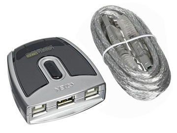 USB-концентратор ATEN, 2-портовый периферийный коммутатор USB 2.0