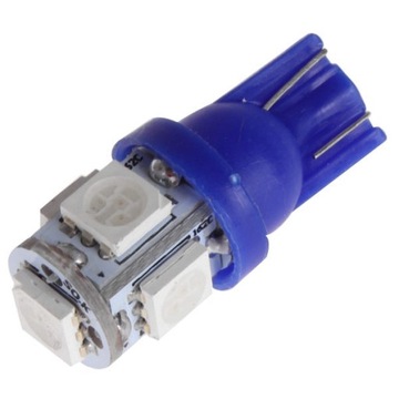 POSTOJÓWKI-DIODY-LED-ŻARÓWKI W5W Niebieskie SMD