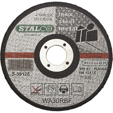 Tarcza TARCZE DO CIĘCIA METALU 125X1,5 otw.22,23mm
