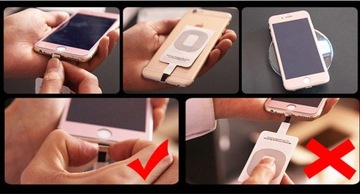 Индуктивный адаптер QI Lightning USB-C micro USB B