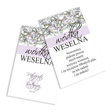 СВАДЕБНЫЕ ПОДВЕСКИ ВОДКА 60х90 10шт Бохо Цветы