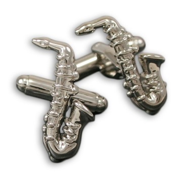 Tematyczne Spinki do Mankietów - SAKSOFONY